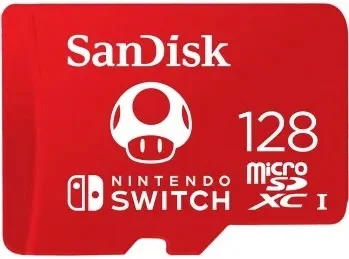 SanDisk Ninendo Switch/micro SDXC/128GB/UHS-I U3 / Class 10/Červená