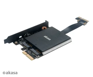 AKASA adaptér dual M.2 do PCIex s chladičem RGB - obrázek 2