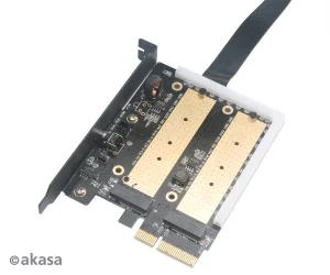 AKASA adaptér dual M.2 do PCIex s chladičem RGB - obrázek 3