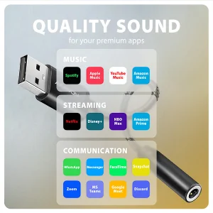 AXAGON ADA-HA, USB-A na 3.5mm jack Hi-Res DAC audio adaptér, 384kHz/32bit, stereo - obrázek 8