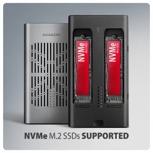 AXAGON EEM2-20GD, USB-C 20Gbps externí box pro dva M.2 NVMe SSD s funkcí klonování - obrázek 12