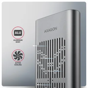 AXAGON EEM2-20GD, USB-C 20Gbps externí box pro dva M.2 NVMe SSD s funkcí klonování - obrázek 8