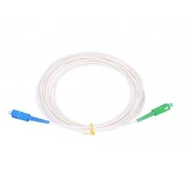 SC/APC - SC/UPC simplex 5m arm.bílý 3mm B3 LSZH