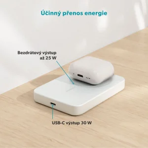 Epico Qi2 25W 10000mAh Mag+ powerbanka EM75 - stříbrná - obrázek 2