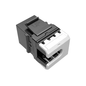 MULTIPACK 24 ks - rychlozařezávací keystone Solarix CAT6 UTP SXKJ-6-UTP-BK-NA Comp. Level a 4PPoE - obrázek 3