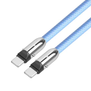 TB USB-C 2v1 kabel, 1m, modrý - obrázek 3