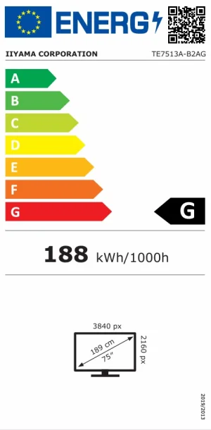 75" iiyama TE7513A-B2AG:IPS,4K,40P,EDLA - obrázek 6