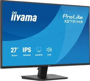 27" iiyama X2791HS-B1:IPS,FHD,HDMI,DP,120Hz - obrázek 2