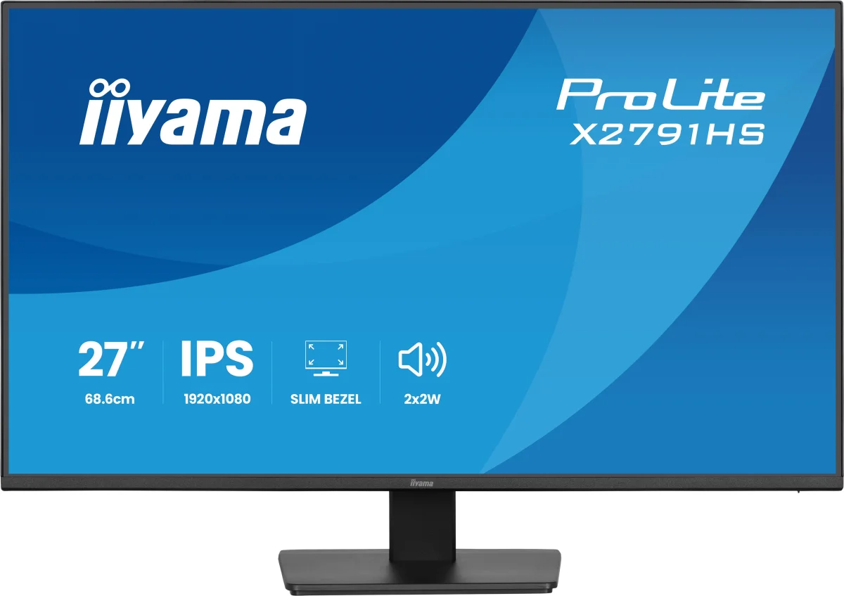 27" iiyama X2791HS-B1:IPS,FHD,HDMI,DP,120Hz