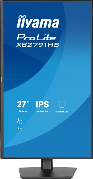 27" iiyama XB2791HS-B1:IPS,FHD,HDMI,DP,120Hz,HAS - obrázek 3