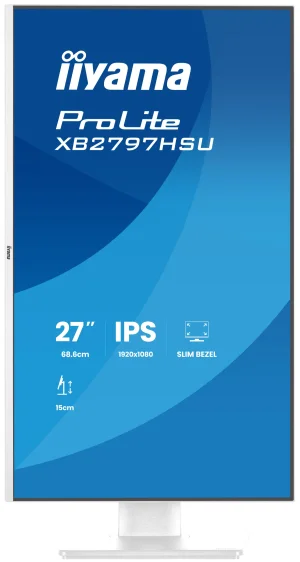 27" iiyama XB2797HSU-W1:IPS,FHD,HDMI,DP,HAS - obrázek 2