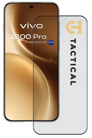 Tactical Glass Shield 5D sklo pro Vivo X300 Pro Black 