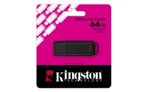 Kingston DataTraveler Exodia/64GB/USB 3.2/USB-A/Černá - obrázek 3
