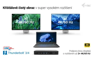 i-tec Thunderbolt 5 dokovací stanice, 140W PD - obrázek 14