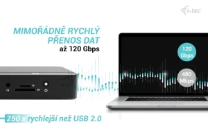 i-tec Thunderbolt 5 dokovací stanice, 140W PD - obrázek 6