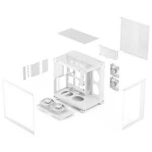Fractal Pop 2 Vision/Midi Tower/Transpar./Bílá - obrázek 2