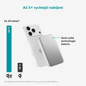 Epico Qi2 25W 5000mAh Mag+ powerbanka EM55 - stříbrná - obrázek 7