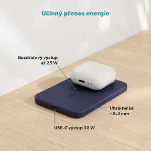 Epico Qi2 25W 5000mAh Mag+ powerbanka EM55 - modrá - obrázek 2