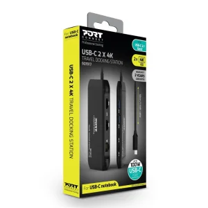 PORT CONNECT USB-C dokovací stanice, 7 portů, 2×4K, PD100W - obrázek 5