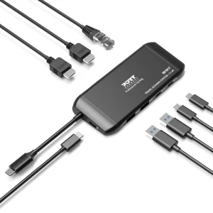 PORT CONNECT USB-C dokovací stanice, 7 portů, 2×4K, PD100W