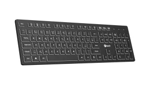 Klávesnice C-TECH KB-201-BL, nízkoprofilová, - obrázek 2