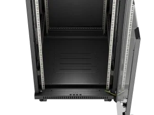 LANBERG 19" VOLNĚ STOJÍCÍ RACKOVÁ SKŘÍŇ 42U/600X800 (FLAT PACK) S PROSKLENÝMI DVEŘMI LCD ČERNÁ - obrázek 2
