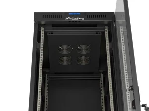 LANBERG 19" VOLNĚ STOJÍCÍ RACKOVÁ SKŘÍŇ 42U/600X800 (FLAT PACK) S PROSKLENÝMI DVEŘMI LCD ČERNÁ - obrázek 3