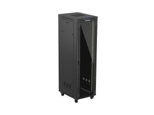 LANBERG 19" VOLNĚ STOJÍCÍ RACKOVÁ SKŘÍŇ 42U/600X800 (FLAT PACK) S PROSKLENÝMI DVEŘMI LCD ČERNÁ - obrázek 9