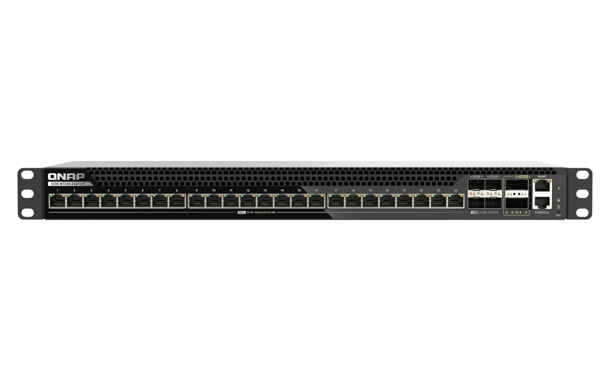 QNAP QSW-M7230-2X4F24T řízený switch 24x10GbE