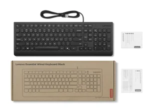 Lenovo Essential Wired Keyboard (Black) - Slovak 245/PS/2/SK/Černá - obrázek 3