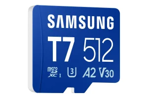 Samsung T7/Micro SDXC/512GB/UHS-I U3 / Class 10/Modrá - obrázek 3