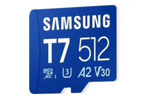 Samsung T7/Micro SDXC/512GB/UHS-I U3 / Class 10/Modrá - obrázek 4
