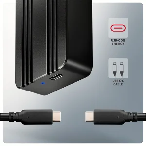 AXAGON EEM2-40G, USB-C 40Gbps externí box pro M.2 NVMe SSD, zesílený hliník - obrázek 13