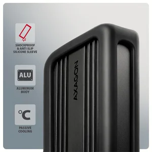AXAGON EEM2-40G, USB-C 40Gbps externí box pro M.2 NVMe SSD, zesílený hliník - obrázek 2