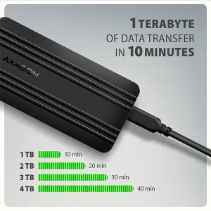 AXAGON EEM2-40G, USB-C 40Gbps externí box pro M.2 NVMe SSD, zesílený hliník - obrázek 6