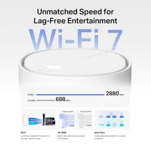 MERCUSYS Halo E27BE 2-pack BE3600 Mesh WiFi 7 systém - obrázek 4