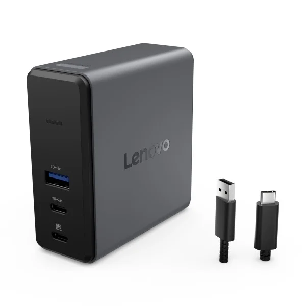 Lenovo Dual USB-C 65W GaN napájecí adaptér