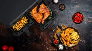 Salente DoubleAir, duální horkovzdušná fritéza, 11 l, černá - obrázek 9