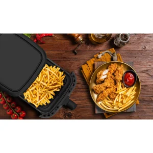 Salente HotAir, horkovzdušná fritéza 2v1, 4,3 l, černá - obrázek 2