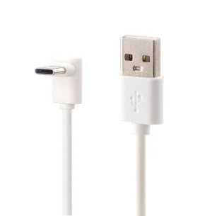 PremiumCord USB C-USB A, zahnutý, bílý, 3m
