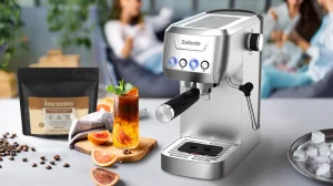 Salente Coffio, pákový kávovar, nerez - obrázek 4