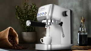 Salente Coffio, pákový kávovar, nerez - obrázek 5