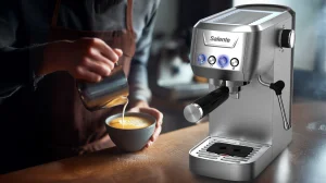 Salente Coffio, pákový kávovar, nerez - obrázek 6
