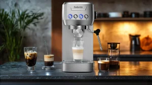 Salente Coffio, pákový kávovar, nerez - obrázek 7