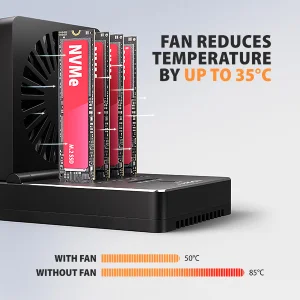 AXAGON ADSA-M2C44, USB4 dokovací stanice pro 4× M.2 NVMe SSD s funkcí klonování - obrázek 12