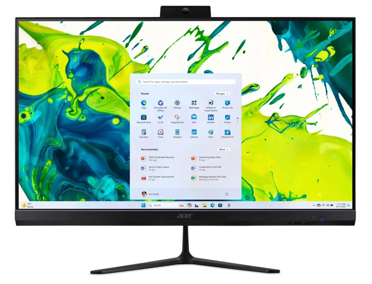 Acer Aspire/C27-2G_LUBR75825U_65W/27"/FHD/R7-5825U/16GB/512GB/AMD int/W11H/Černá/2R