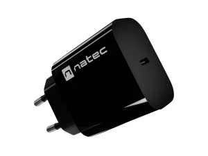 Universální nabíječka Natec RIBERA 20W, 1X USB-C, černá - obrázek 7