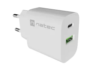 Univerzální nabíječka Natec RIBERA 20 W 1X USB-A + 1X USB-C, bílá - obrázek 2