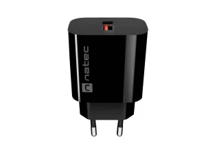Universální nabíječka Natec RIBERA 18W, 1X USB-A,černá - obrázek 4