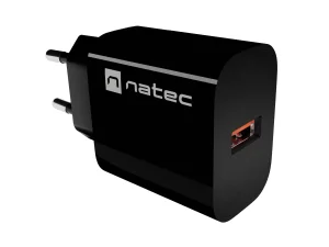 Universální nabíječka Natec RIBERA 18W, 1X USB-A,černá - obrázek 6